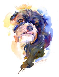 Livin muotokuva, 2014, (akvarelli)