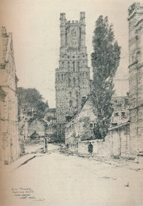 Ely Tower, etelästä, 1924 tekijältä John Keppie