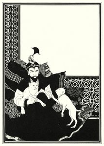 Kuvitus tarinaan Aladdin ja ihana lamppu (litho)