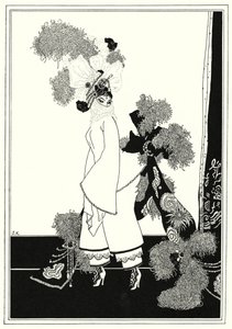 Kuvitus tarinaan Aladdin ja ihana lamppu (litho)