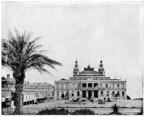 Kasino, Monte Carlo, 1800-luvun loppu. tekijältä John L. Stoddard