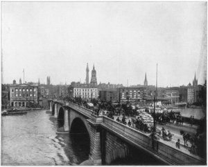 London Bridge, Lontoo, 1800-luvun loppu tekijältä John L. Stoddard