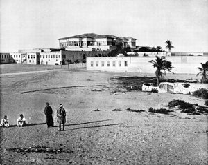 Palatsi ja haaremi, Aleksandria, Egypti, 1893. tekijältä John L. Stoddard