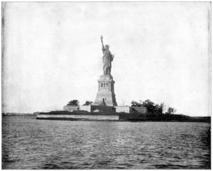 Vapaudenpatsas, New Yorkin satama, 1800-luvun loppu tekijältä John L. Stoddard