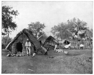 Olkimökit, Salamanca, Meksiko, 1800-luvun loppu. tekijältä John L. Stoddard