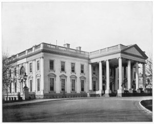 Valkoinen talo, Washington DC, 1800-luvun loppu. tekijältä John L. Stoddard