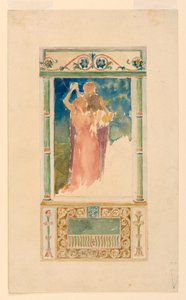 Suunnittelu muistomerkki-ikkunaan tekijältä John La Farge