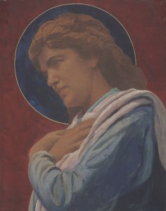 Pyhä (pastelli ja akvarelli paperille) tekijältä John La Farge or Lafarge