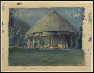 Hut in Moonlight, Eva, Sawai, lokakuu 190, 190 tekijältä John La Farge or Lafarge