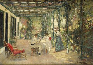 Aamiainen Terassilla tekijältä John Lavery