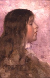 Luonnos lapsen päästä tekijältä John Lavery