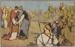 Esau toivottaa Jaakobin tervetulleeksi takaisin omaan maahansa tekijältä John Lawson