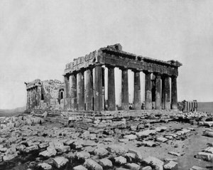 Akropoliksen Parthenon, Ateena (m/w kuva)