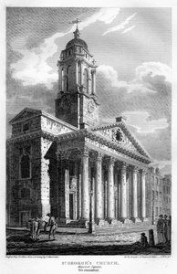 St Georges Church, Hanover Square, Westminster, Lontoo, 1810.