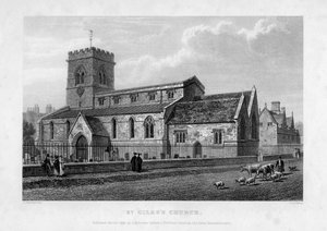 St Giles Church, Oxford, 1834. tekijältä John Le Keux