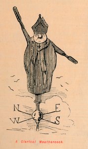 Clerical Weathercock, c1860, c1860 tekijältä John Leech