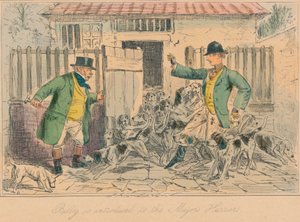 Billy esitellään Majors Harriersille, 1858 tekijältä John Leech