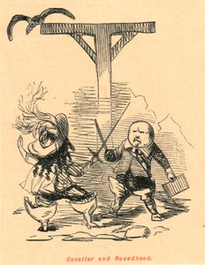 Cavalier ja Roundhead, 1897. tekijältä John Leech