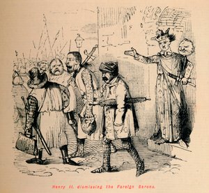 Henrik II. ulkomaisten paronien erottaminen, c1860, c1860 tekijältä John Leech