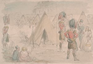 Ylämaan rykmentti leirillä tekijältä John Leech