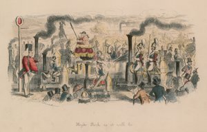 Hyde Park sellaisena kuin se tulee olemaan (värillinen kaiverrus) tekijältä John Leech