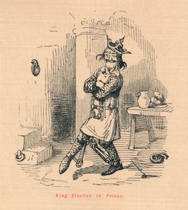 Kuningas Stephen vankilassa, c1860, c1860 tekijältä John Leech