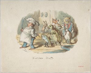 Keittiöhenkilökunta (etupuoli); Vuoristomaisema ja retkeilijä (takapuoli)