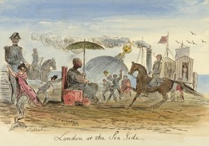 London at the Sea Side, pub.1844 tekijältä John Leech