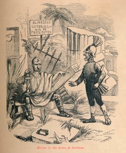 Marius Karthagon raunioissa, 1852 tekijältä John Leech
