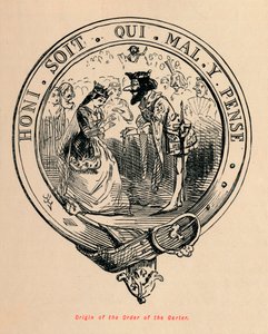 Sukkanauharitarikunnan alkuperä, n. 1860, n. 1860 tekijältä John Leech