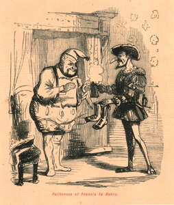 Franciscuksen kohteliaisuus Henrylle, 1897. tekijältä John Leech