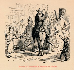 Richard II. johti vangin Chesterille, 1860, 1860 tekijältä John Leech