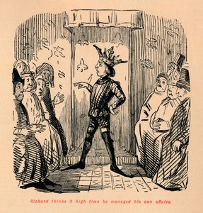 Richard luulee, että on korkea aika hoitaa omat asiansa, c1860, c1860 tekijältä John Leech