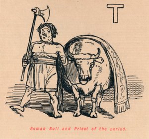 Rooman bull ja aikakauden pappi, 1852 tekijältä John Leech