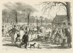 Luistelu Hyde Parkissa tekijältä John Leech