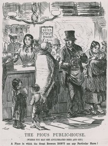 The Pious Public House, josta voi saada väärennettyä olutta ja giniä tekijältä John Leech