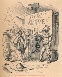 Suurlähettiläät ostavat Aesculaplusin, 1852 tekijältä John Leech