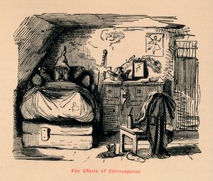 Extravagancen vaikutukset, c1860, c1860 tekijältä John Leech
