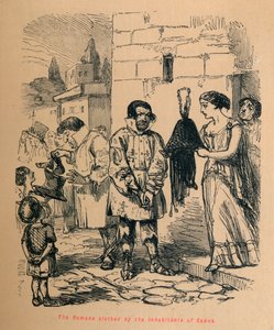 Capuan asukkaiden pukemat roomalaiset, 1852 tekijältä John Leech