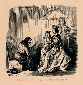 Haluaisiko Yorke lähteä setänsä Dickin kanssa, tekijältä John Leech