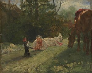 Esiintyvä koira, c. 1875