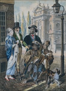 Maailmallinen kansa kyseenalaistaa nuohoja ja heidän isäntänsä ennen Kristusta kirkko..., 1811-ca. 1813.