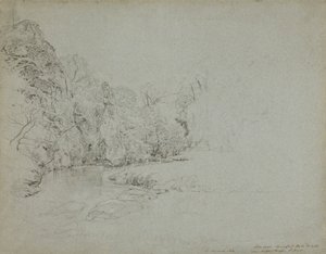 Pike Pool, Beresford Hall, Derbyshire tekijältä John Linnell