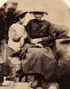 Palvelijoita Rhagattissa, Corwenissa, Pohjois-Walesissa, n. 1860. tekijältä John Lloyd