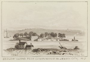 Bedloe Island Communipaw Ave., Jersey City, N.J., 1861 tekijältä John M. August Will