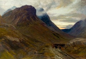 Glencoe, n. 1875 (öljy kankaalle)