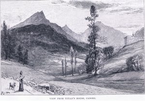 Näkymä Titianin talosta, The Magazine of Art 1893, Cassell and Company tekijältä John MacWhirter