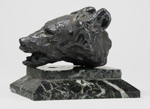 Karhun pää, n. 1900 (pronssi) tekijältä John Macallan Swan
