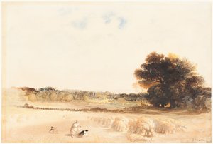 Tähkänpoimijat vehnäpellolla tekijältä John Martin