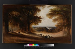 Maisema: Näkymä Richmond Parkissa, 1850 tekijältä John Martin